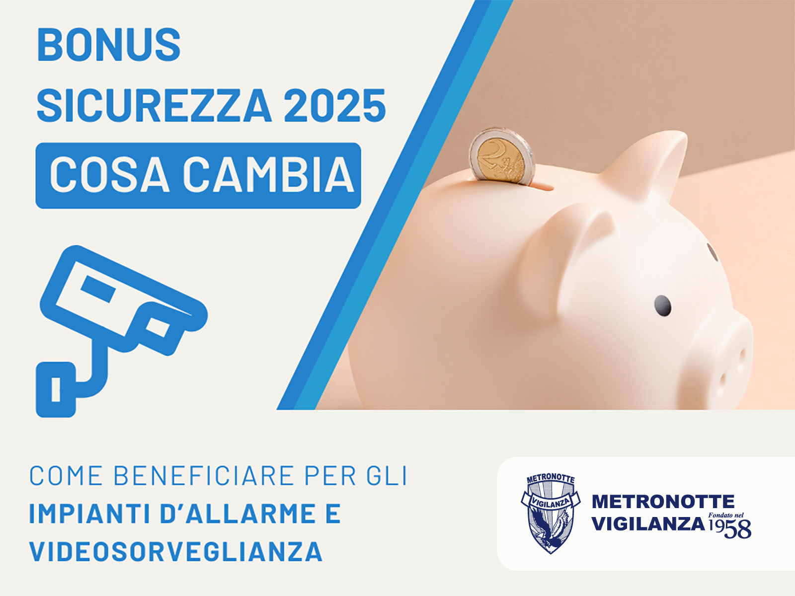 BONUS SICUREZZA 2025 – COME BENEFICIARE PER GLI IMPIANTI D’ALLARME E